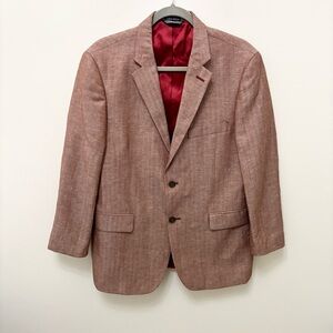 Nautica Men's Red-ish Blazer with Red Lining